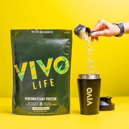 Vivo Life Perform Raw Cacao Flavour Vegan Protein Powder - BCAA Pea & Hemp Blend