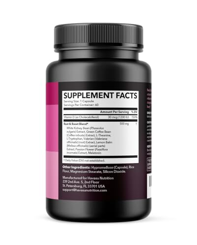 Night Time Fat Burner for Women | Weight Loss and Sleep Support Blend With Vitamin D