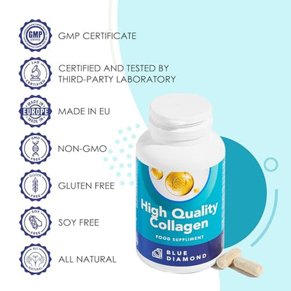 Premium 90 Marine Capsules - 530mg Natural Marine Collagen with Porcine & Bovine Collagen