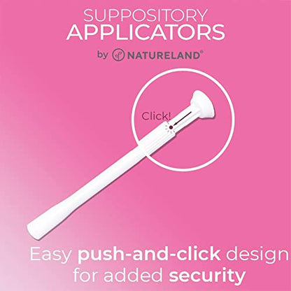 Natureland [20/40 Pack Vaginal Suppository Applicators for Women,Soft Tip Auxiliary Tool for Pills