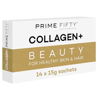 Prime Fifty Liquid Collagen 5,000mg, 14 x 15ml Sachets – Passion Fruit Flavour