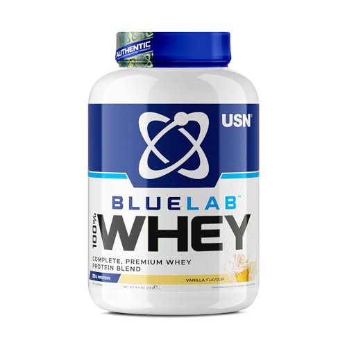 USN Blue Lab Whey Protein Powder: Vanilla - Whey Protein 2kg - Post-Workout