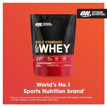 Optimum Nutrition Gold Standard 100% Whey Muscle Building and Recovery Protein Powder