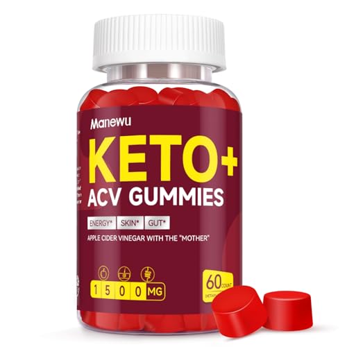 Manewu Keto ACV Gummies Advanced Weight Loss, 1500MG Vegan Low Carb Apple Cider