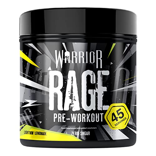 Warrior - RAGE Pre Workout Powder – Lightnin’ Lemonade 392g, WA-RG-045-01