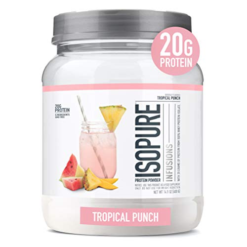 Isopure Protein Powder, Clear Whey Isolate Protein, Post Workout Recovery Drink Mix