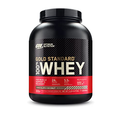 Optimum Nutrition Gold Standard 100% Whey Protein Powder, Chocolate Coconut