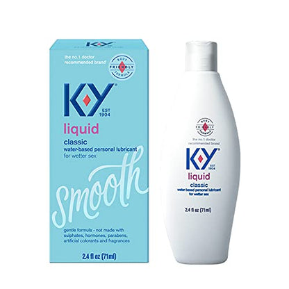 K-Y Liquid Personal Water Based Lubricant, 2.5 oz