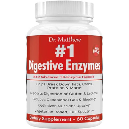 Best Digestive Enzymes for Women & Men with Lactase Lipase Amylase