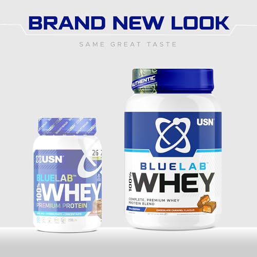 USN Blue Lab Whey Protein Powder: Chocolate Caramel - Whey Protein 2kg - Post-Workout