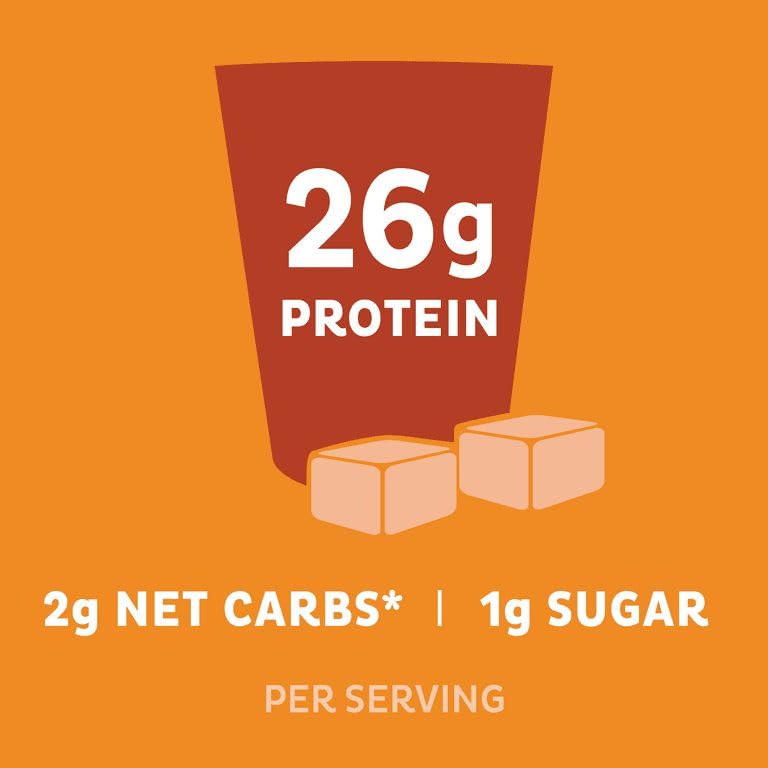 Quest Nutrition Salted Caramel Protein Powder; 26g Protein; 1g Sugar; Low Carb; Gluten Free