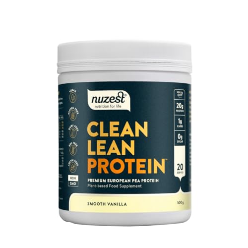 Vegan Protein Powders by Nuzest - Clean Lean Protein - Smooth Vanilla - Plant Based Pea Protein Shake