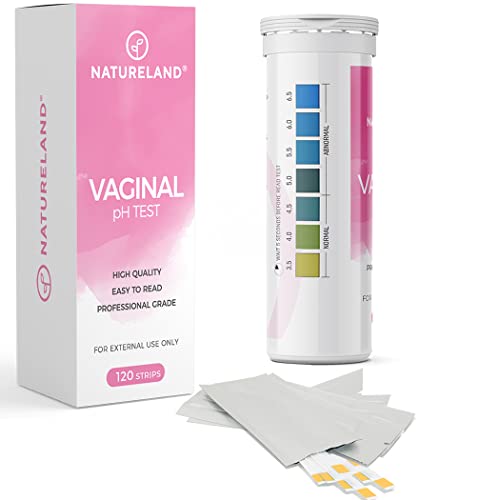 Natureland Vaginal Health pH Test Strips, Feminine pH Test, Value Pack