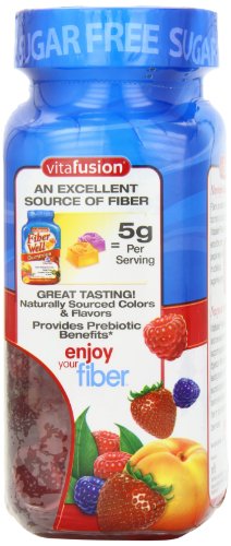 Vitafusion Fiber Well Sugar Free Fiber Supplement, Peach, Strawberry And Blackberry