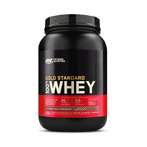 Optimum Nutrition Gold Standard 100% Whey Protein Powder, Extreme Milk Chocolate