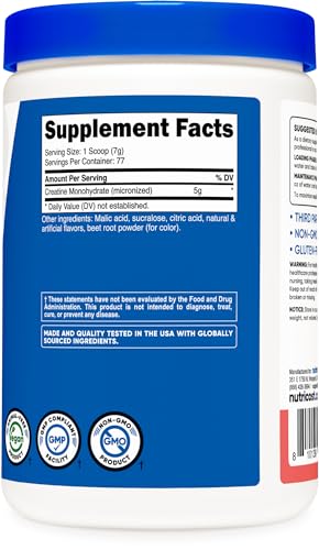 Nutricost Creatine Monohydrate Powder (Watermelon, 500 Gram) - Micronized Creatine