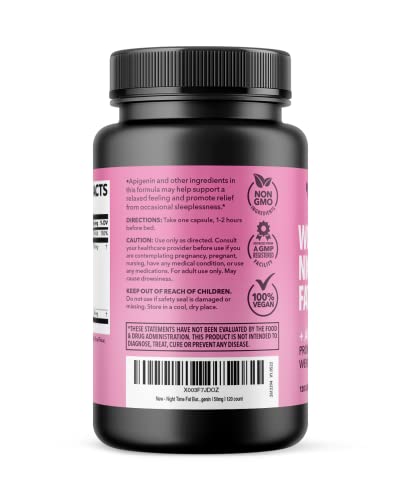 Night Time Fat Burner for Women | Weight Loss and Sleep Support Blend With Apigenin