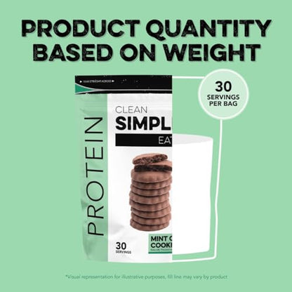 Clean Simple Eats Mint Chocolate Cookie Whey Protein Powder, Natural Sweetened