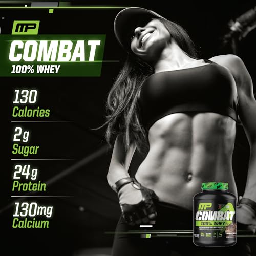 MusclePharm Combat 100% Whey, Chocolate Milk - 5 lb Protein Powder - Gluten Free