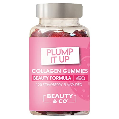 Beauty & Co Collagen Gummies by - 120 Marine Collagen Gummies with Biotin, Vitamin C & Selenium (120)