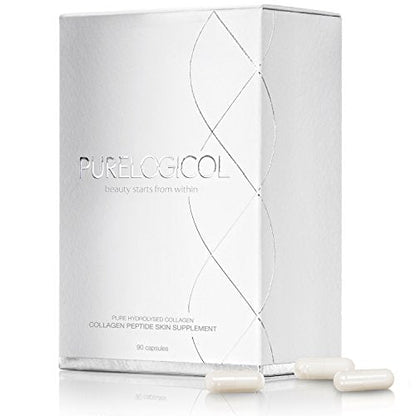 Collagen Tablets, Best Hydrolysed Protein Peptide Skin Supplement - 90 x Collagen Capsules x 800mg