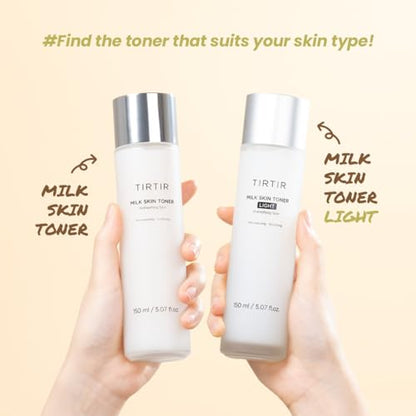 TIRTIR Milk Skin Toner Light | Instant Hydration with 4% Niacinamide, Pore-Tightening