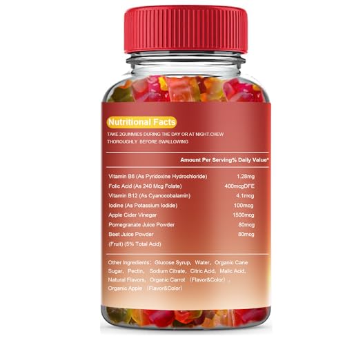 Arevtovis Apple Cider Vinegar Gummies - Boost Energy, Detox & Support Gut Health ACV