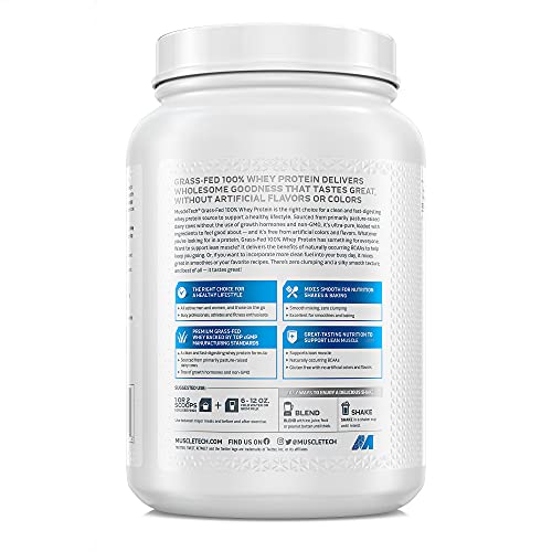 Grass Fed Whey Protein MuscleTech Grass Fed Whey Protein Powder Protein