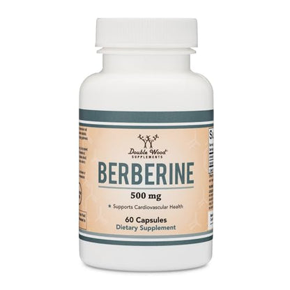 Berberine Supplement 500mg, 60 Capsules (Third Party Tested, Manufactured in The USA