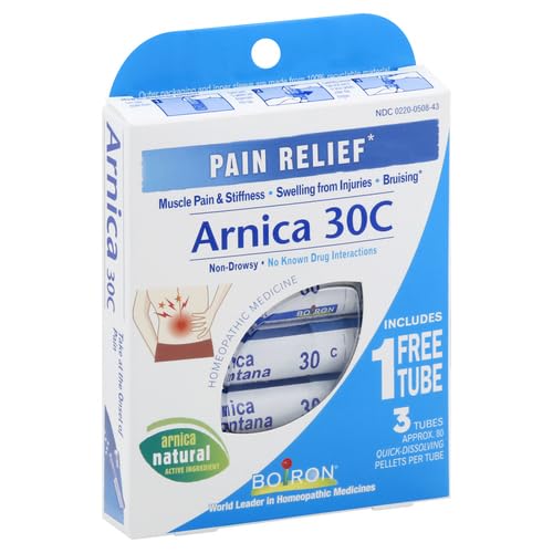 Boiron Arnica Montana 30C Homeopathic Medicine for Relief from Muscle Pain, Muscle Stiffness, Swelling