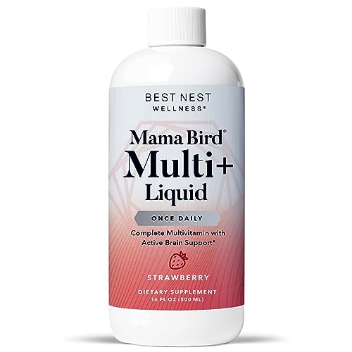 Best Nest Wellness Mama Bird Liquid Prenatal Vitamin, Methylated Prenatal Vitamins