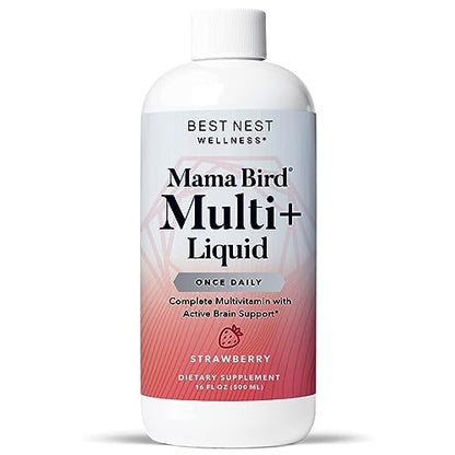 Best Nest Wellness Mama Bird Liquid Prenatal Vitamin, Methylated Prenatal Vitamins