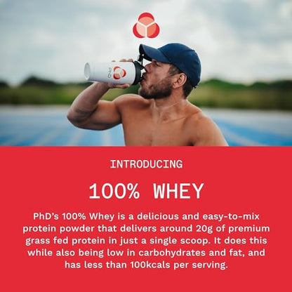 PhD Nutrition 100 Percent Whey, Grass Fed Whey, Lean Muscle Protein Powder