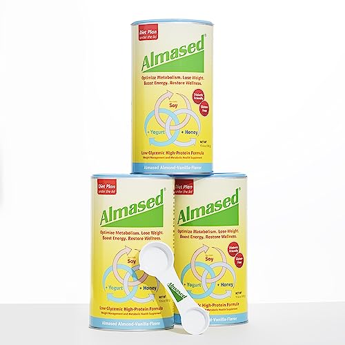 Almased Protein Powder for Weight Loss Kit for Men & Women, Natural Meal Replacement 