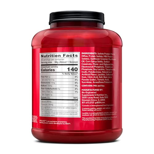 BSN SYNTHA-6 Isolate Protein Powder, Strawberry Protein Powder with Whey Protein