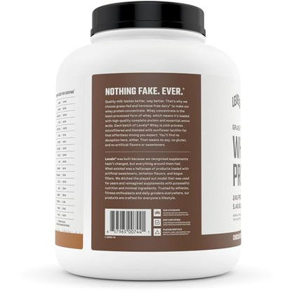 Levels Grass Fed 100% Whey Protein, No GMOs, Chocolate Peanut Butter, 5LB