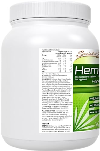 Specialist Supplements HempNourish Protein Powder 500g