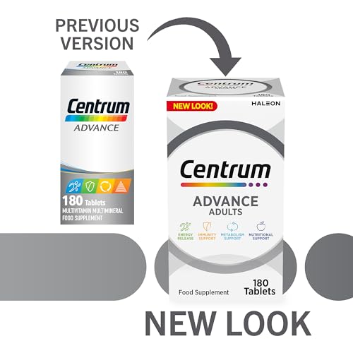 Centrum Advance Multivitamin & Mineral Supplements, 24 essential nutrients including