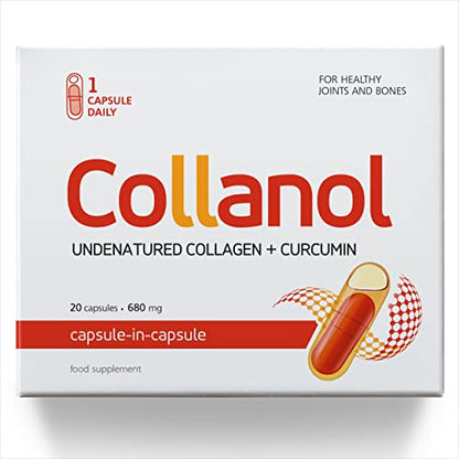 Collanol - Innovation in The Care of Healthy Joints - Liquid Formula in a Double Capsule 3D Collagen