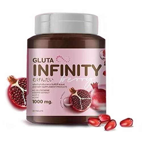 Gluta Infiniy 1000mg L-Glutathione Supplement Tripeptide Fish Collagen L-Glutamine Ascorbic 