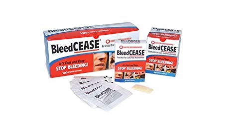 BleedCEASE First Aid for Cuts and Nosebleeds Sterile Packings, 25 Count