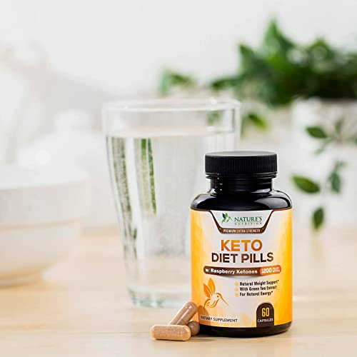 Keto Pills 1200mg - Advanced Support Lean Keto Diet Pills - Use Fat for Energy & Focus in Ketosis