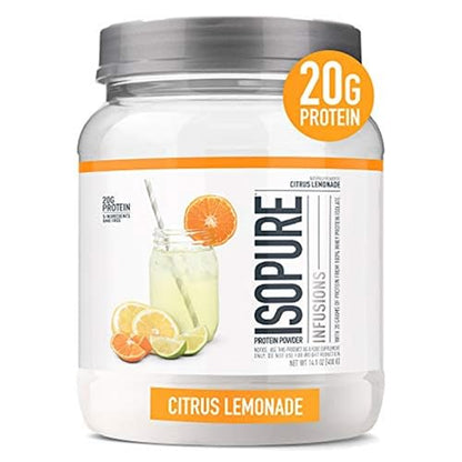 Isopure Protein Powder, Clear Whey Isolate Protein, Post Workout Recovery Drink Mix