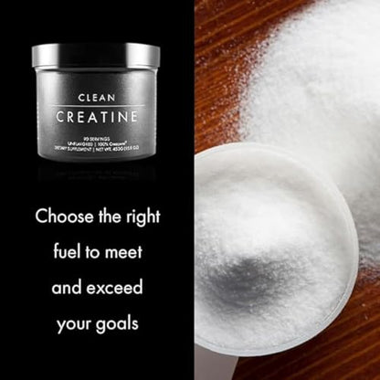 Clean Creatine - 100% Creapure® Creatine Monohydrate Powder for Muscle Growth