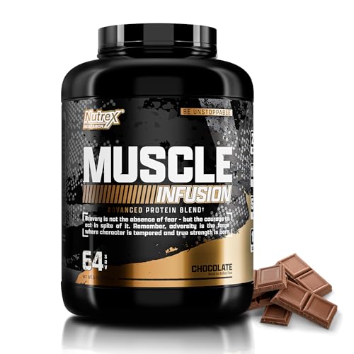 Nutrex Research Whey Protein Powder, Chocolate Muscle Infusion Whey Isolate w/EAA 