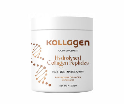 100% Pure Collagen Peptides Powder 400g Kollagen: Hydrolysed Bovine Collagen Peptides (Type 1)