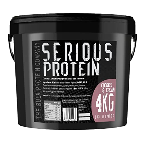 The Bulk Protein Company – SERIOUS PROTEIN – Protein Powder – 4kg – Low Carb 