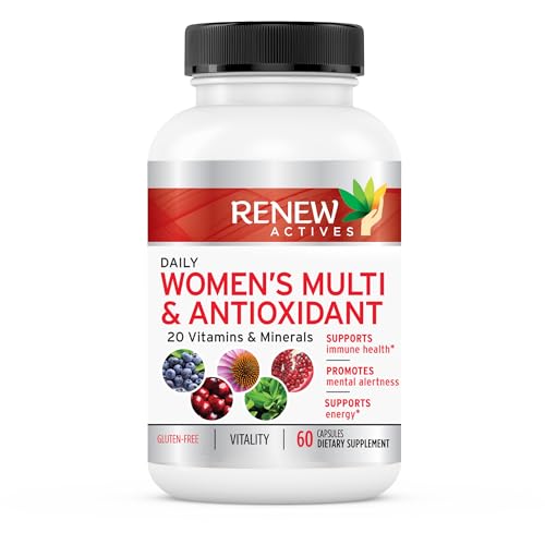 Renew Actives Women's Multi-Vitamin & Antioxidant: Daily Health Supplement for Woman