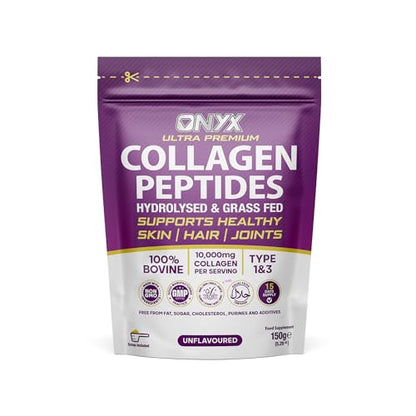 Premium Collagen Powder (Type I, III) Hydrolysed Bovine Collagen Peptides Powder - Halal Certified