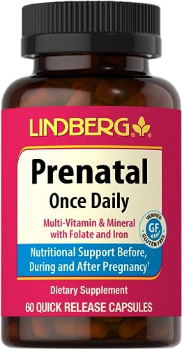 Prenatal Vitamins for Women | 60 Capsules | Multivitamin & Mineral with Folate and Iron